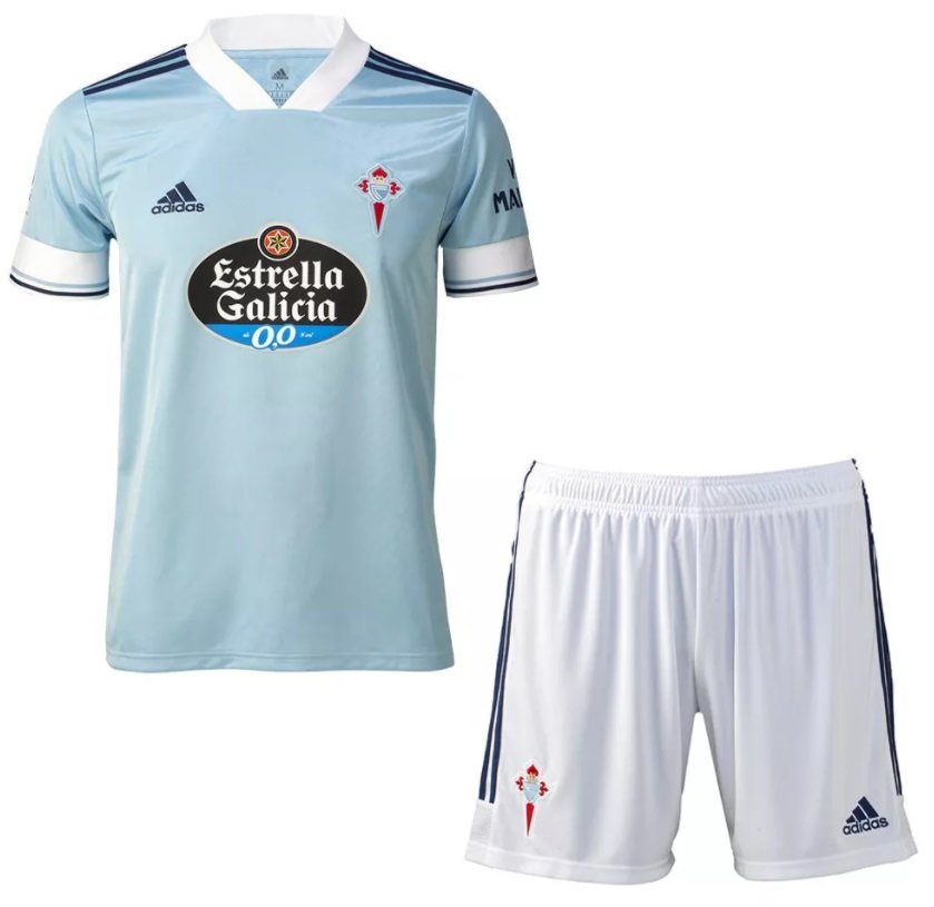Kit infantil oficial Adidas Celta de Vigo 2020 2021 I jogador